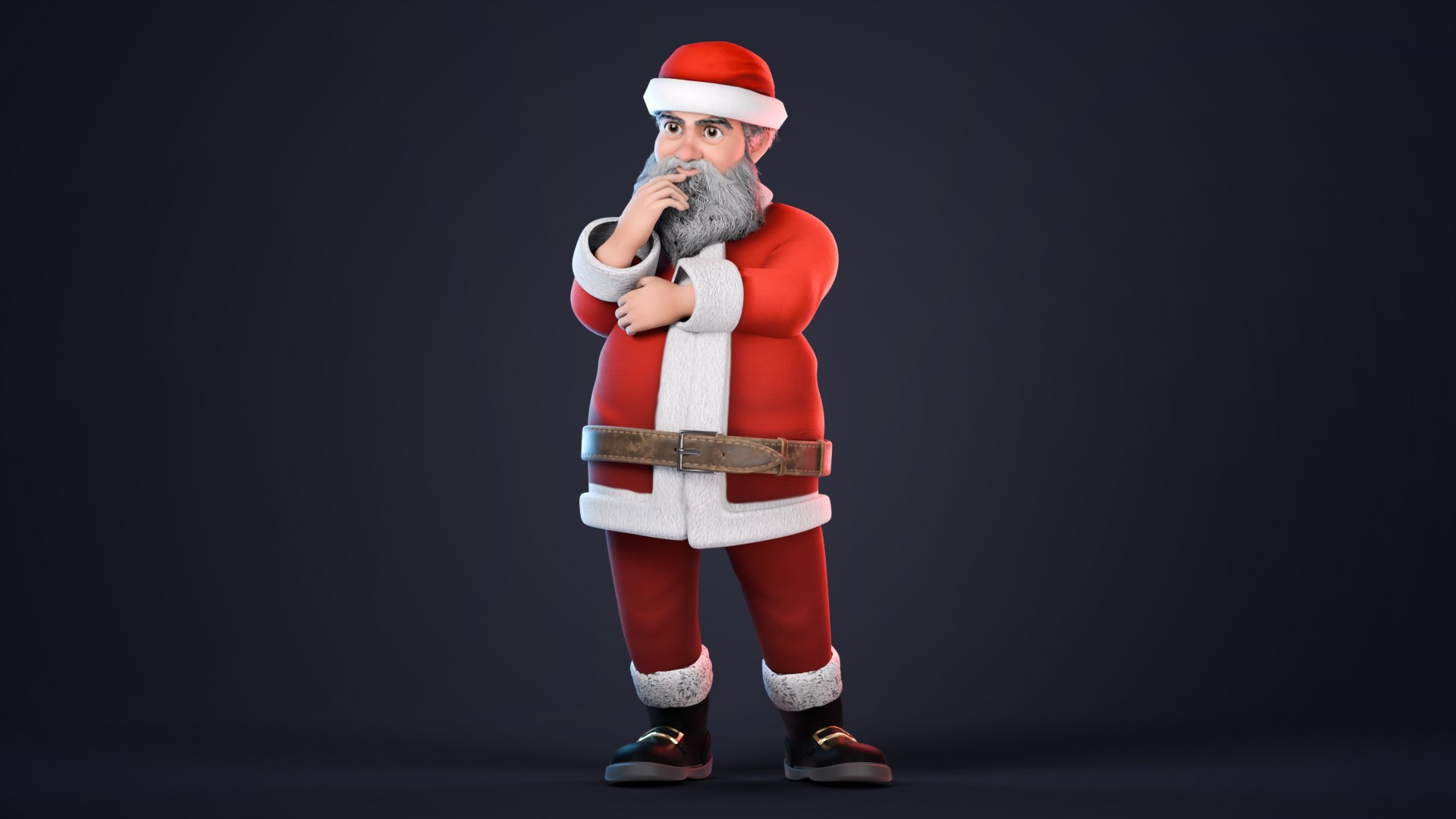 Stylized Santa Claus rigged 3D model https://p.turbosquid.com/ts-thumb/3Q/oBtRh7/p2/santapose16/jpg/1764657508/1920x1080/fit_q87/47894db2ee0933432800054d2244f12d767d71ce/santapose16.jpg