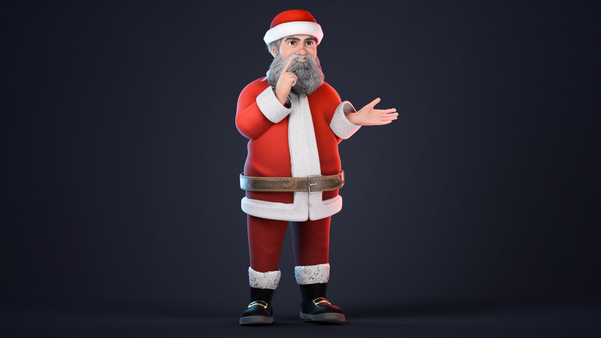 Stylized Santa Claus rigged 3D model https://p.turbosquid.com/ts-thumb/3Q/oBtRh7/rY/santapose19/jpg/1764657510/1920x1080/fit_q87/0fc3ba642e103c58931ec166743cdd40d927931c/santapose19.jpg