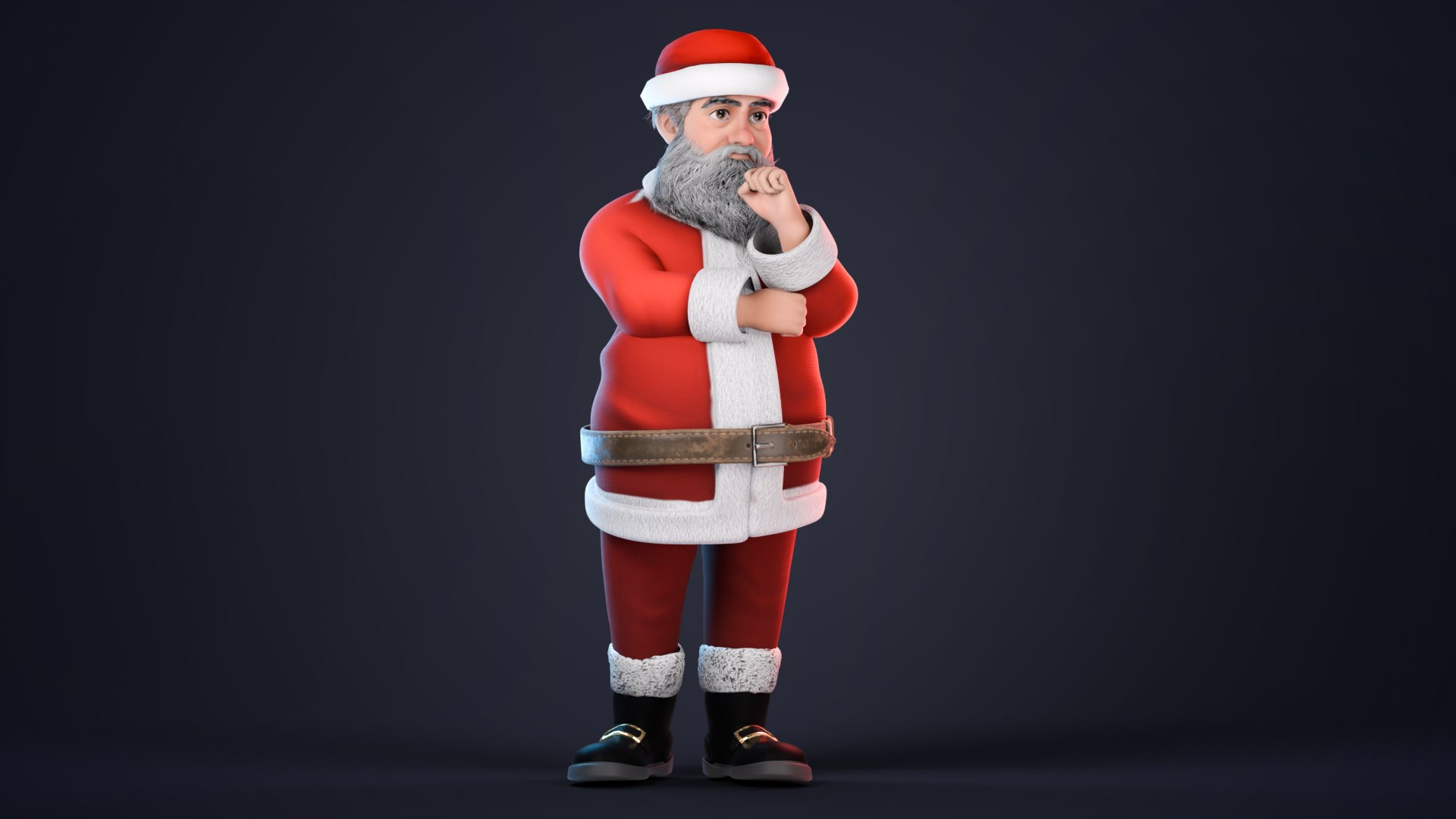 Stylized Santa Claus rigged 3D model https://p.turbosquid.com/ts-thumb/3Q/oBtRh7/sa/santapose10/jpg/1764657506/1920x1080/fit_q87/951f04ca993c73242533ffc835dfdde91b7a4695/santapose10.jpg