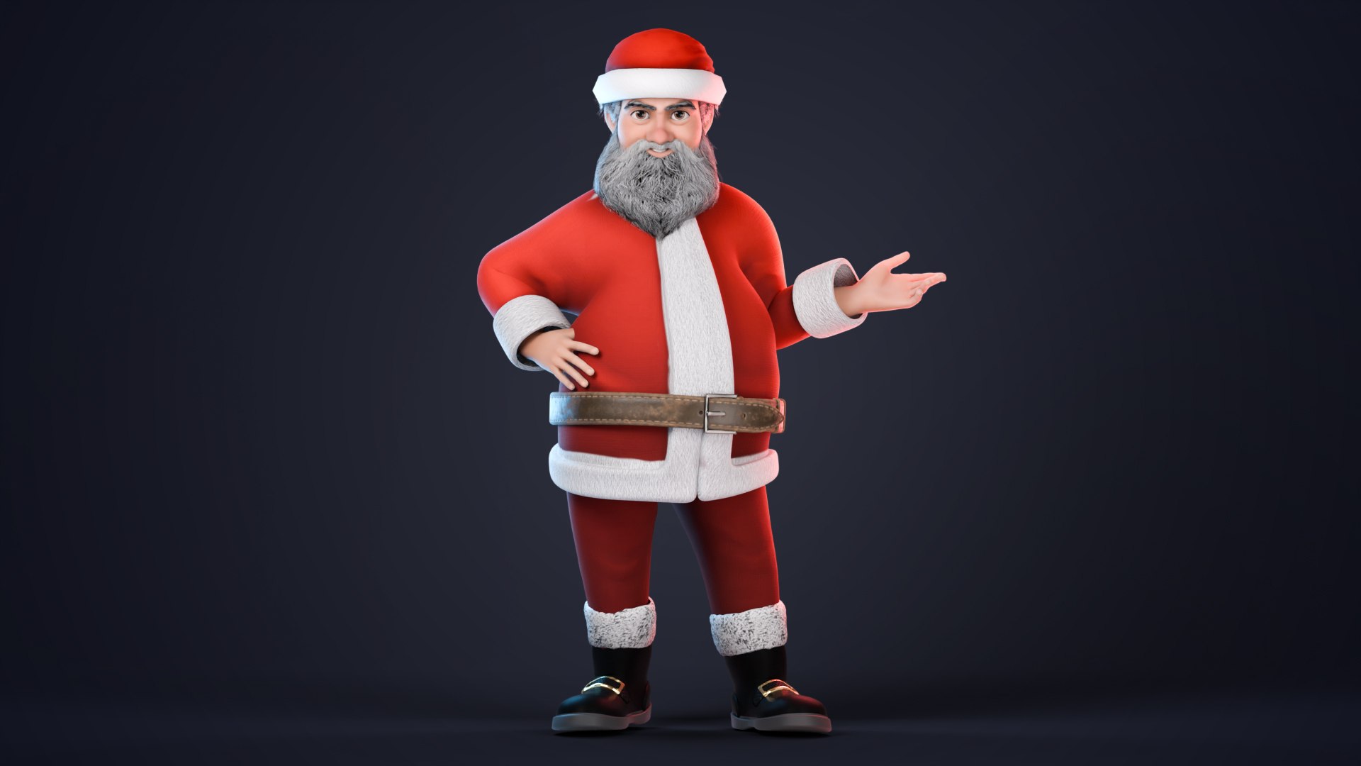 Stylized Santa Claus rigged 3D model https://p.turbosquid.com/ts-thumb/3Q/oBtRh7/yP/santapose7/jpg/1764657505/1920x1080/fit_q87/49e918f5056397b54a80c923fd2df85eed94a1b3/santapose7.jpg