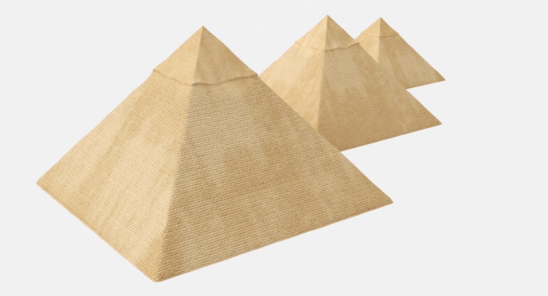 Real Great Pyramids Egypt 3D - TurboSquid 1379581