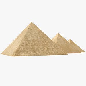 real great pyramids egypt 3D