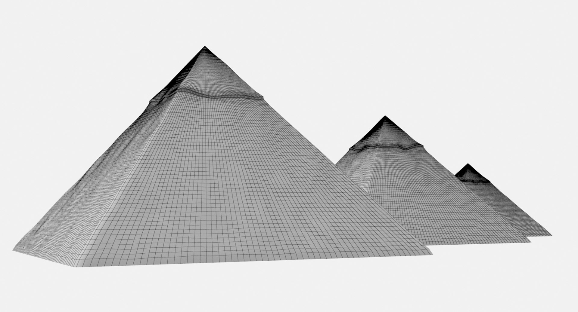 Real Great Pyramids Egypt 3D - TurboSquid 1379581