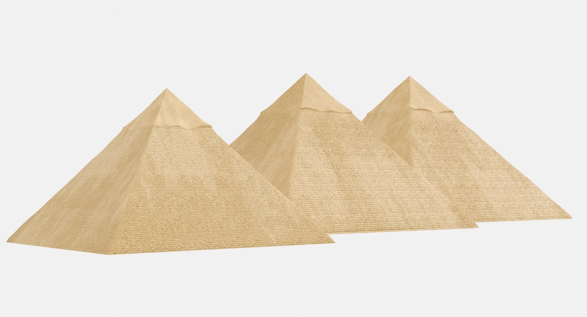 Real Great Pyramids Egypt 3D - TurboSquid 1379581