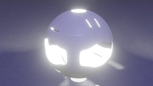 3D model sphere light