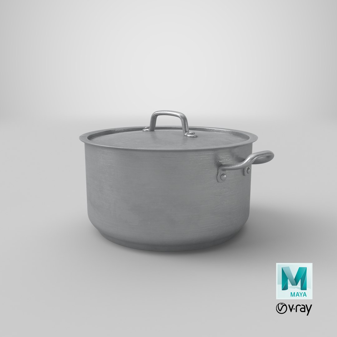 3D realistic stainless pot model https://p.turbosquid.com/ts-thumb/3Q/vFRUky/EhBnU3pv/stemcell_maya_vray_render/png/1602047020/1920x1080/fit_q87/eab82610e8b7ca70e9e230165abefa26cdbebd85/stemcell_maya_vray_render.jpg