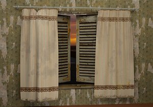 3D old curtains