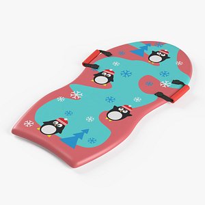 Foam snow sled 3D model