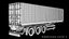 Shipping Container Trailer with Container