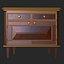 Commode de meuble vintage PBR prête pour le jeu