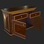 Commode de meuble vintage PBR prête pour le jeu
