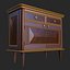 Commode de meuble vintage PBR prête pour le jeu