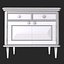Commode de meuble vintage PBR prête pour le jeu