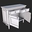 Commode de meuble vintage PBR prête pour le jeu