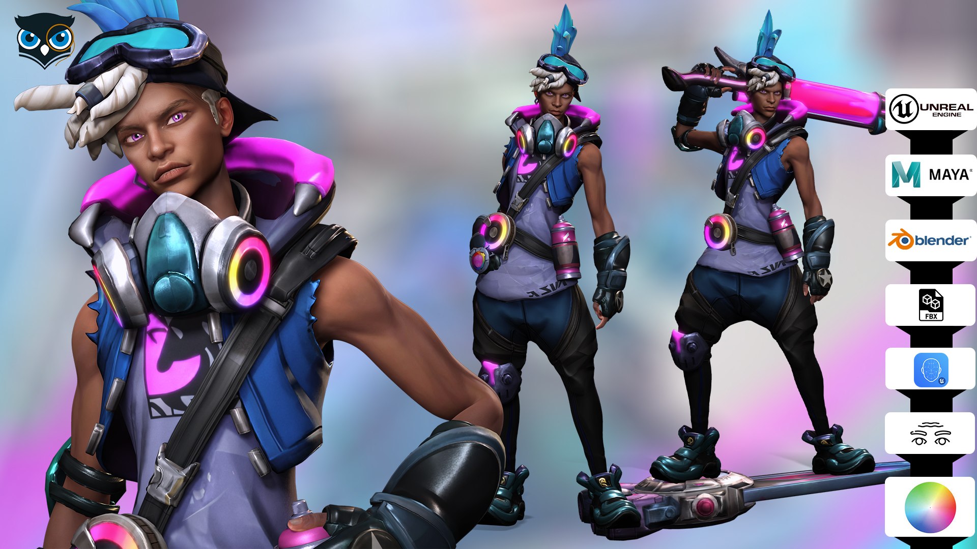 ChromaCrash Ekko - League of Legends model https://p.turbosquid.com/ts-thumb/3Q/zu1iwb/cb/arttempcopie/jpg/1735075639/1920x1080/fit_q87/08c091ff77c6977aa192b441be567afbc6424cf5/arttempcopie.jpg
