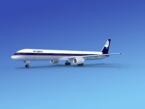 airline boeing 757 757-300 3d max