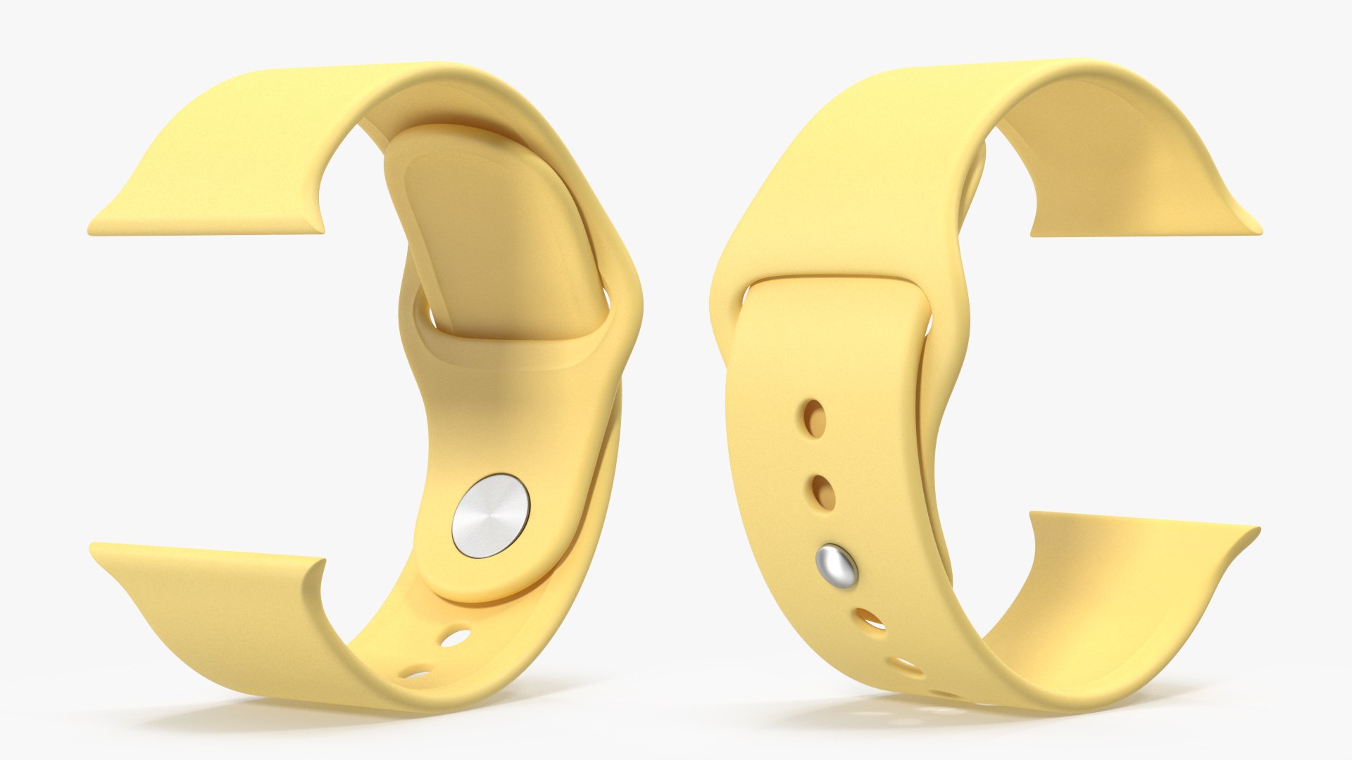 Sport Yellow Band 3D model preview