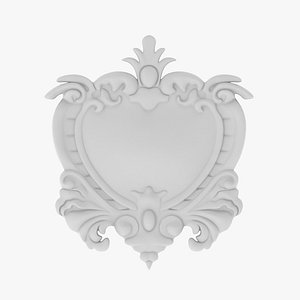 Cartouche Ornament 007 3D model