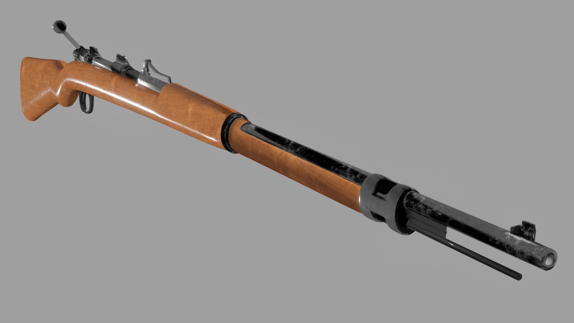 3D Mauser 87 Rifle - Low Poly Model - TurboSquid 2244738