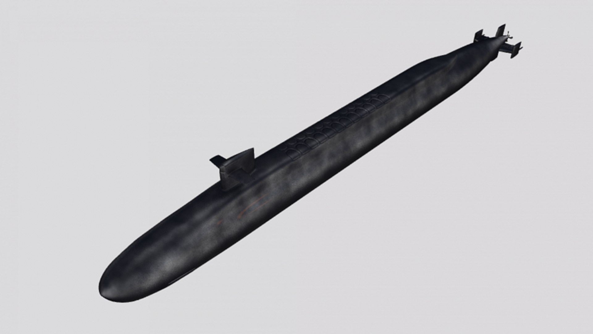ssbn726 ohio class submarine 3d model