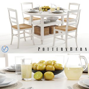 Pottery Barn Shayne and Isabella white