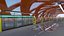 Schwebebahnstation mit Zug 2023 III