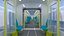 Schwebebahnstation mit Zug 2023 III