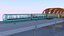 Schwebebahnstation mit Zug 2023 III