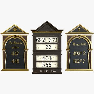 Antique Hymn Boards Brown - PBR