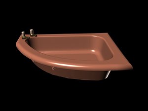3d model bathtub
