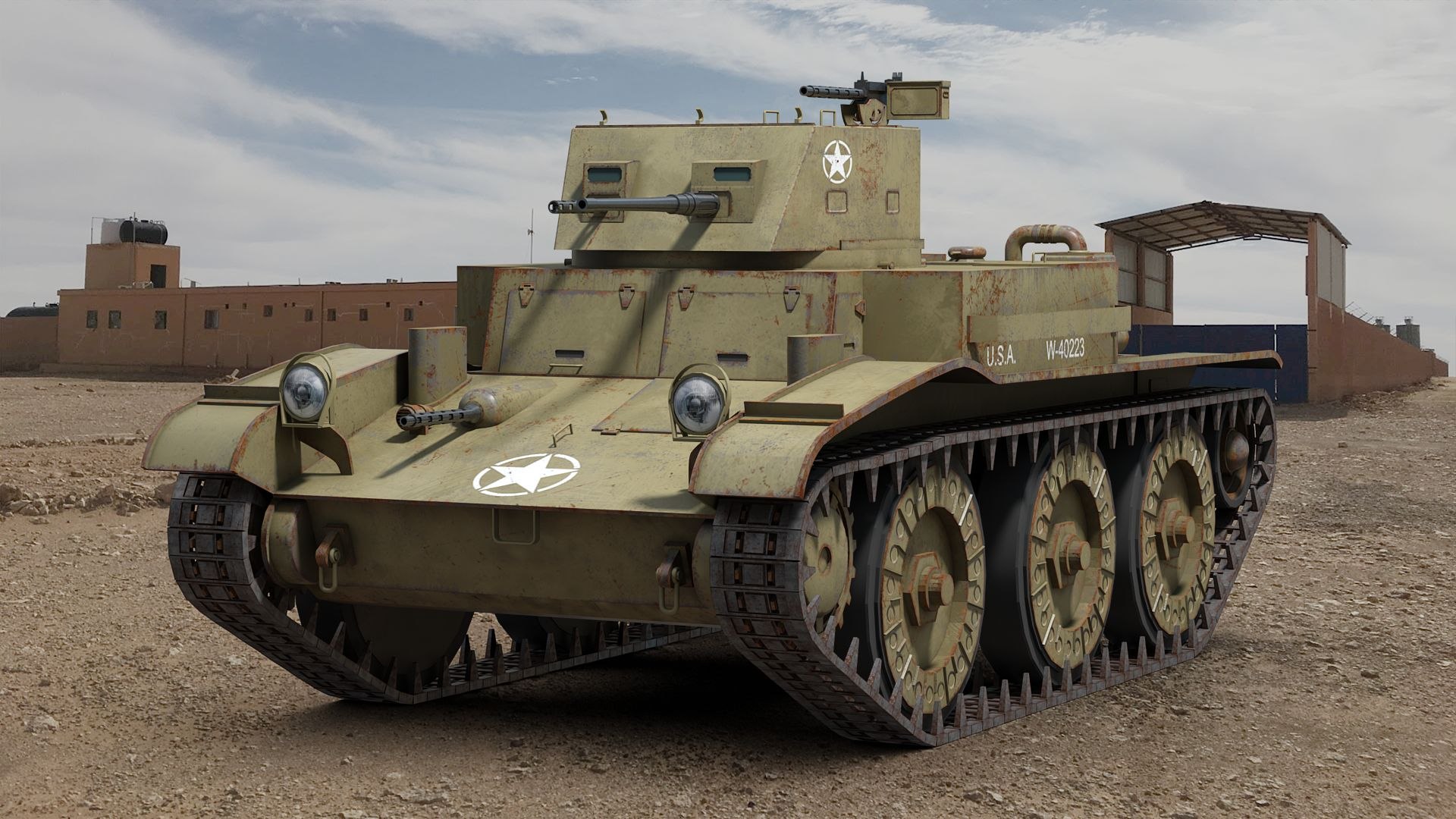 T7 Combat Car 3D Model - TurboSquid 2368846