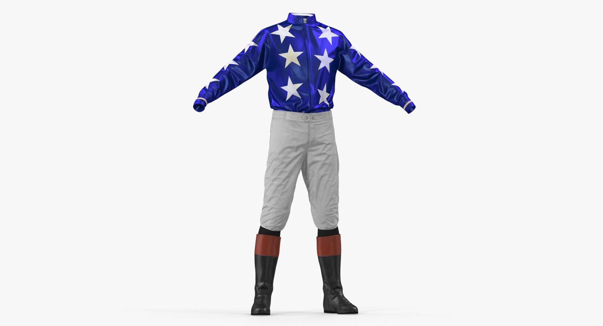 Horse Racing Jockey Costume 3D Model 3D model preview