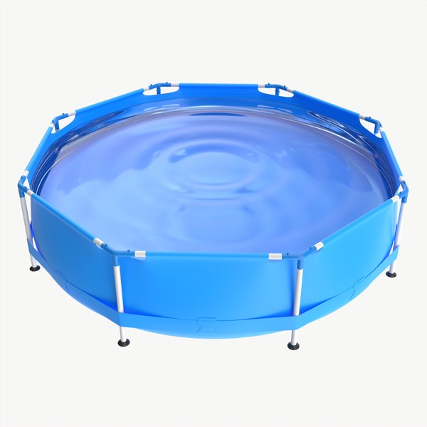 3D Garden Frame Swimming Pool model