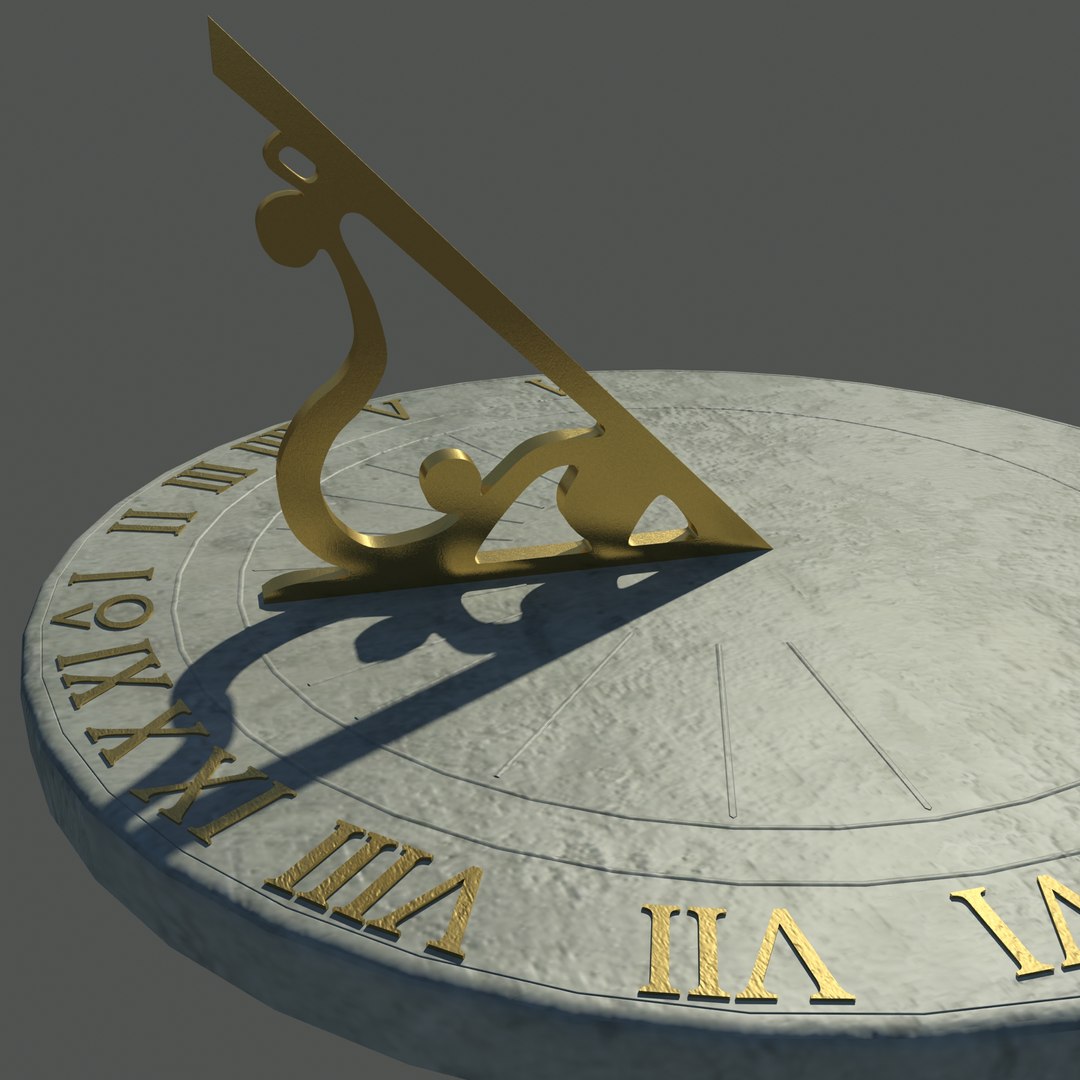 3d sun dial model
