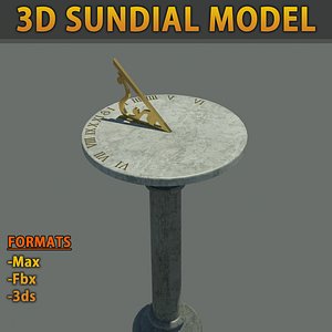 3d sun dial model