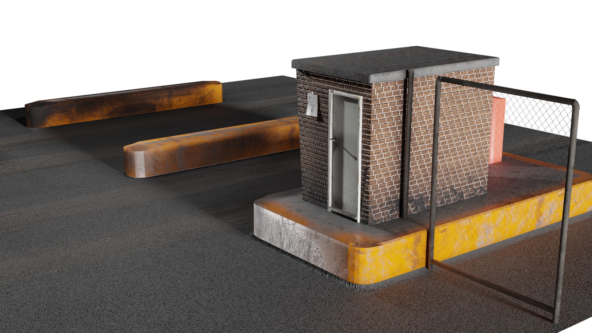 Construction Site Security Hut Model - TurboSquid 1820625