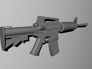 free m4a1 rifle 3d model