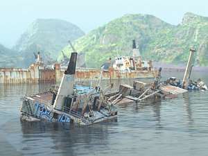Shipwrecks Bay 3D model