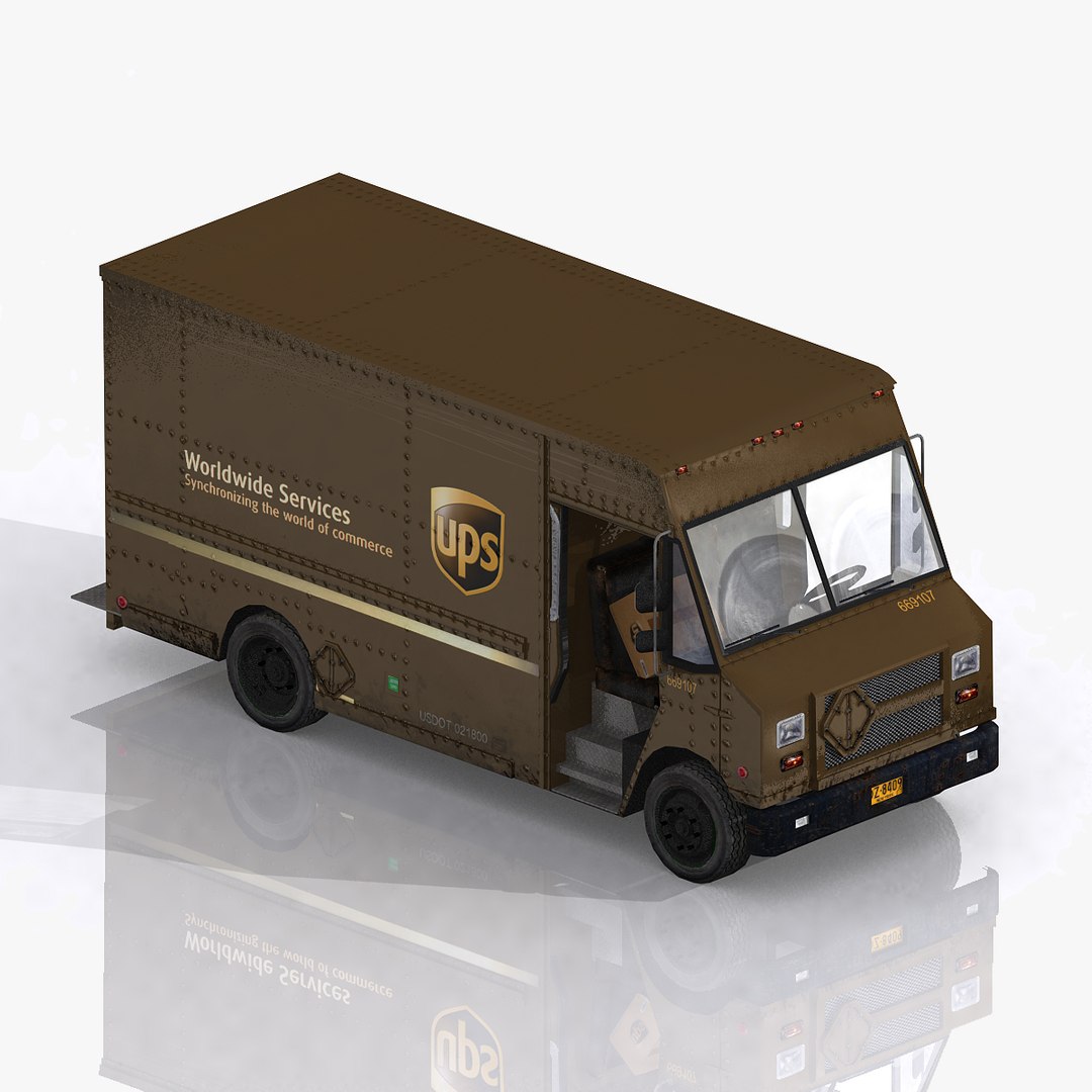 3d Model Photorealistic Post Truck