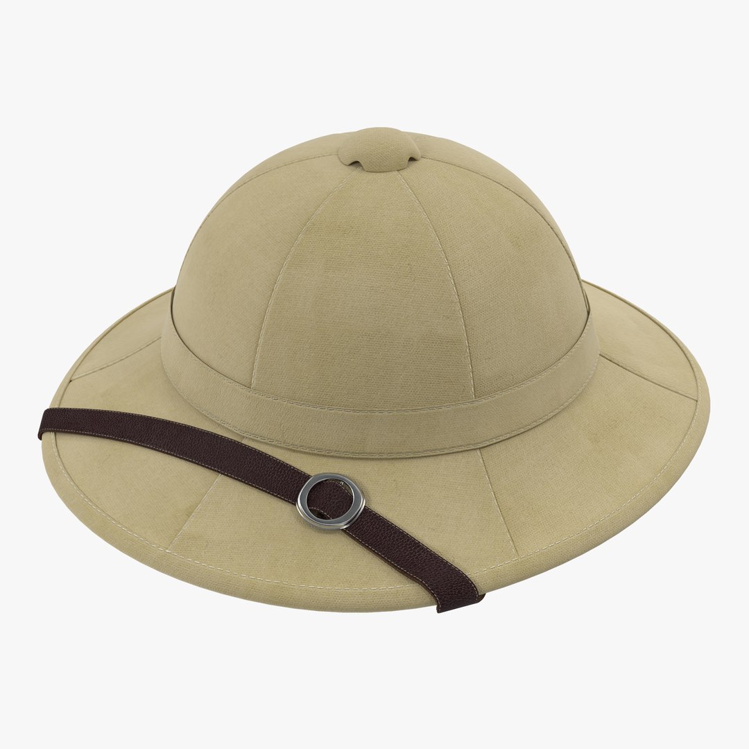 Pith Helmet 3D model preview
