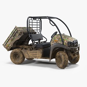Kawasaki MULE 4x4 2019 Camo Dirty Rigged
