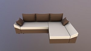 Straight line L Shape 6 Seater Sofa Plain Cushion