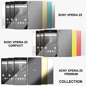 3d model of realistic sony xperia z5
