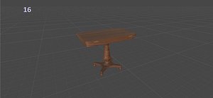 3D antique furniture table model