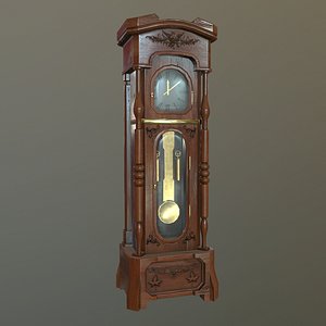 3D grandfathers clock model