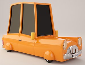3d model cartoon car