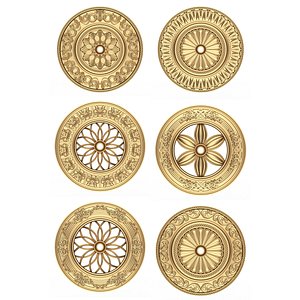Collection of Ceiling Rosettes 3D model