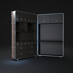 richards-trunk-secretary-metal 3d max