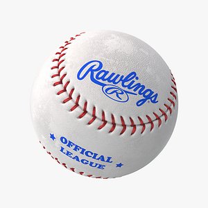 baseball ball rawlings 3d model