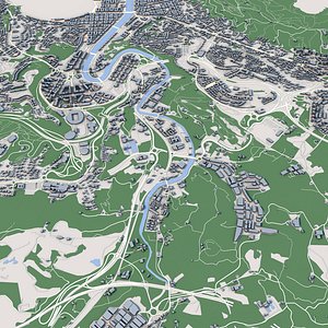 3D San Sebastian City Spain model